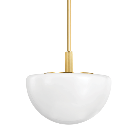 Lethbridge Pendant with Aged Brass Finish