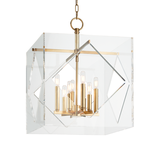 Travis Chandelier with Aged Brass Finish