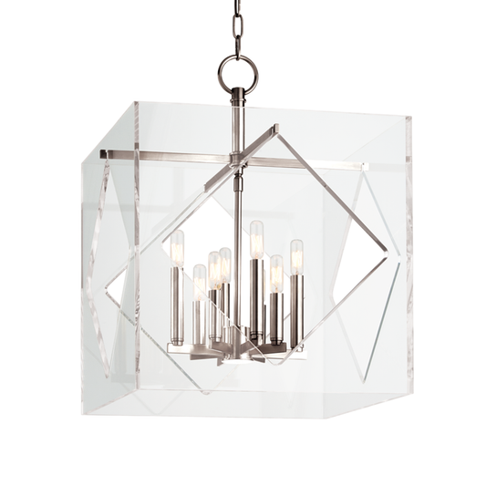 Travis Chandelier with Polished Nickel Finish