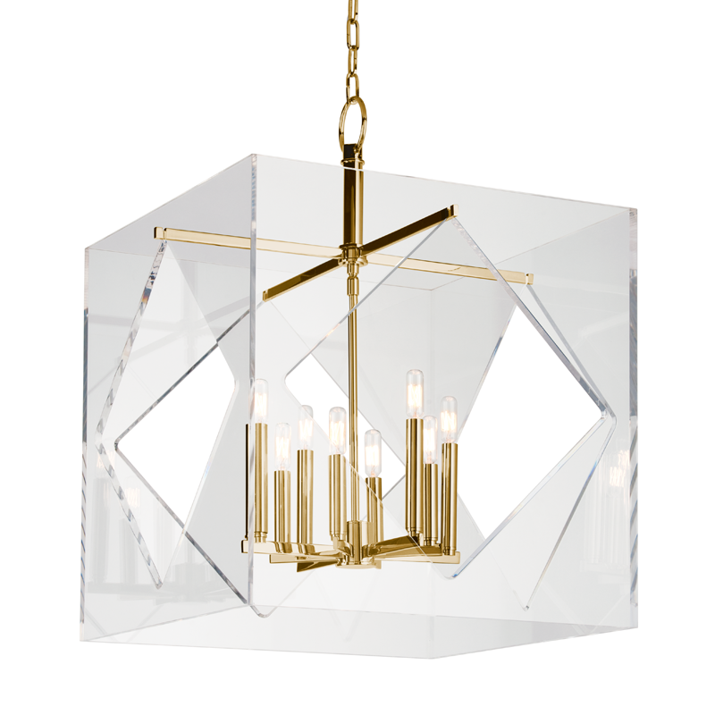 Travis Chandelier with Aged Brass Finish