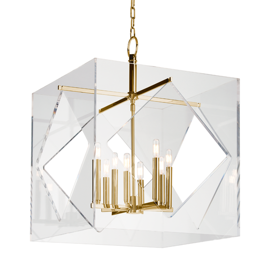 Travis Chandelier with Aged Brass Finish