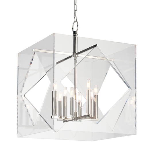 Travis Chandelier with Polished Nickel Finish