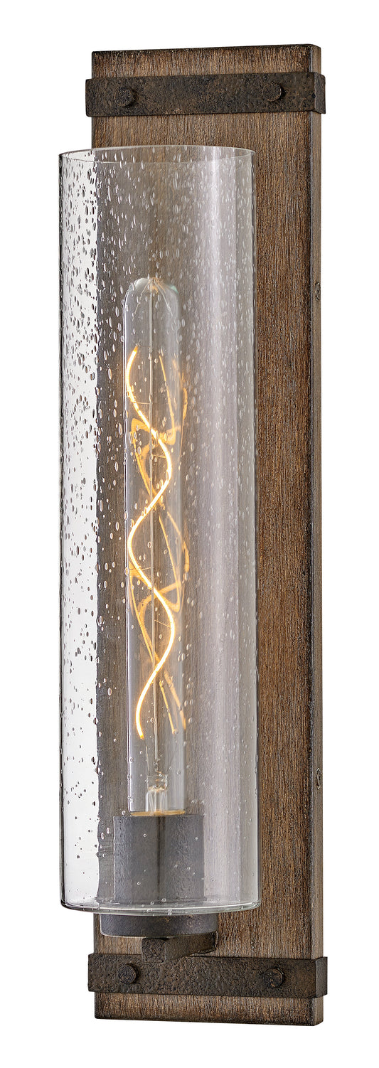 Sawyer Large Single Light Vanity In Wood Finish