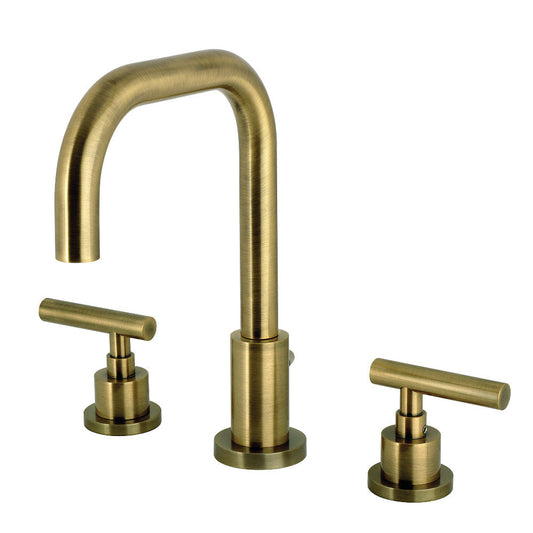 Manhattan Widespread Bathroom Faucet in Antique Brass