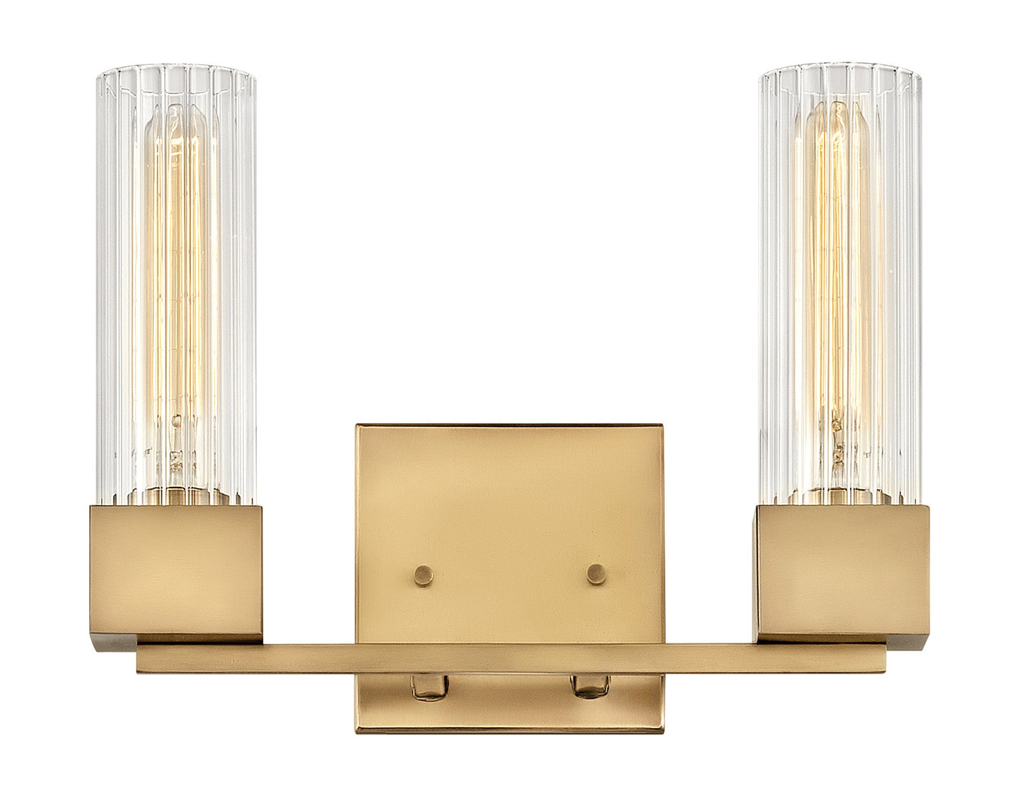 Xander Small Two Light Vanity In Light Brass Finish