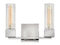 Xander Small Two Light Vanity In Polished Nickel Finish