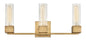 Xander Medium Three Light Vanity In Light Brass Finish