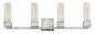 Xander Large Four Light Vanity In Polished Nickel Finish