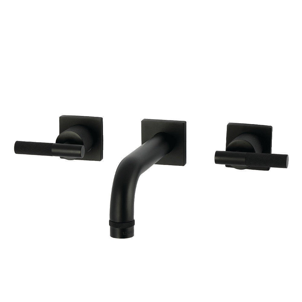 Convergent Wall-Mount Bathroom Faucet in Matte Black