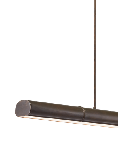 Lyon Large Bronze Linear Chandelier