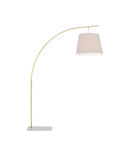 Cloister Large Brass Floor Lamp