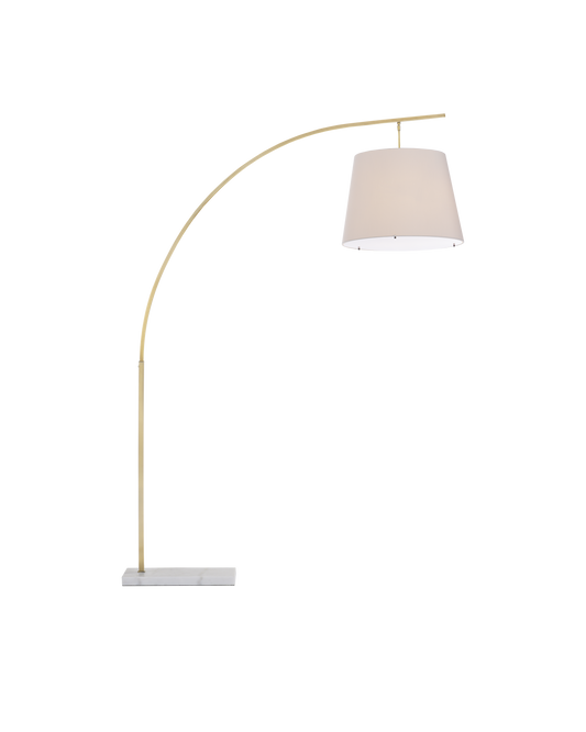 Cloister Large Brass Floor Lamp