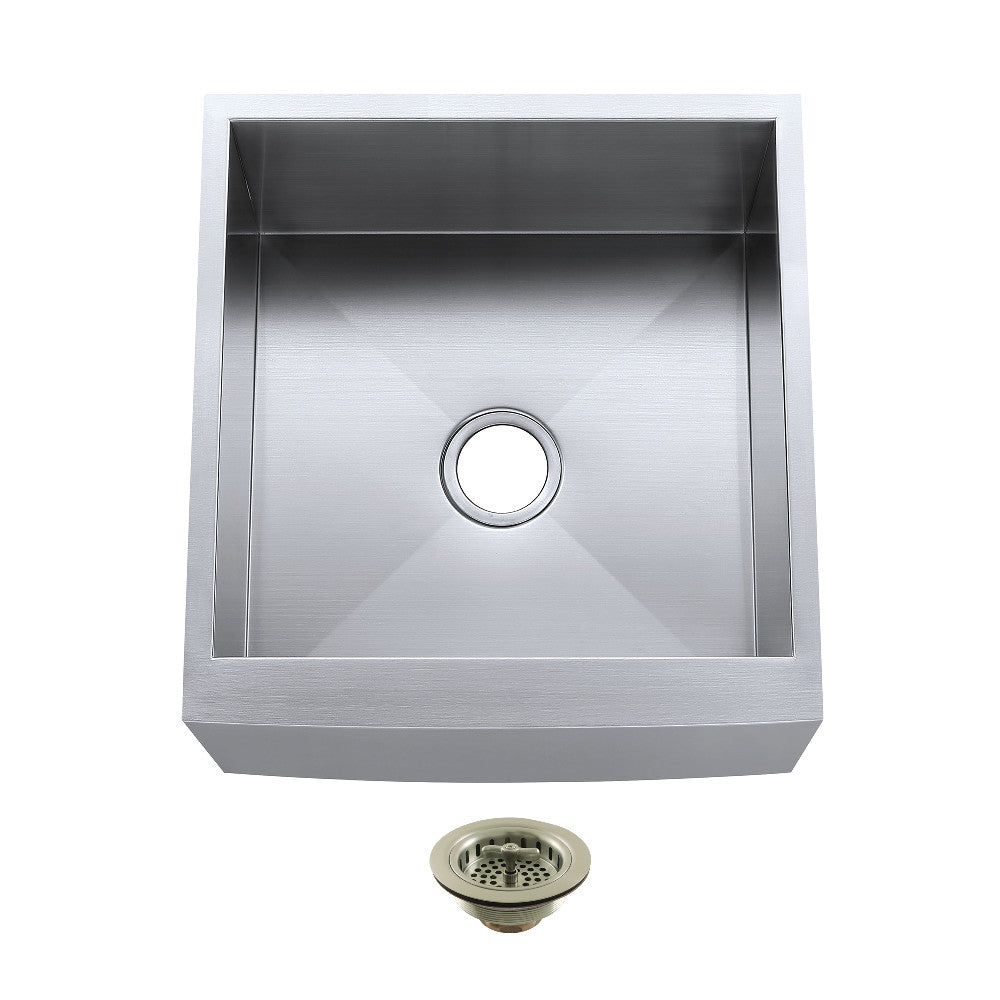 Denver 21 Inch Farmhouse Kitchen Sink in Brushed Nickel