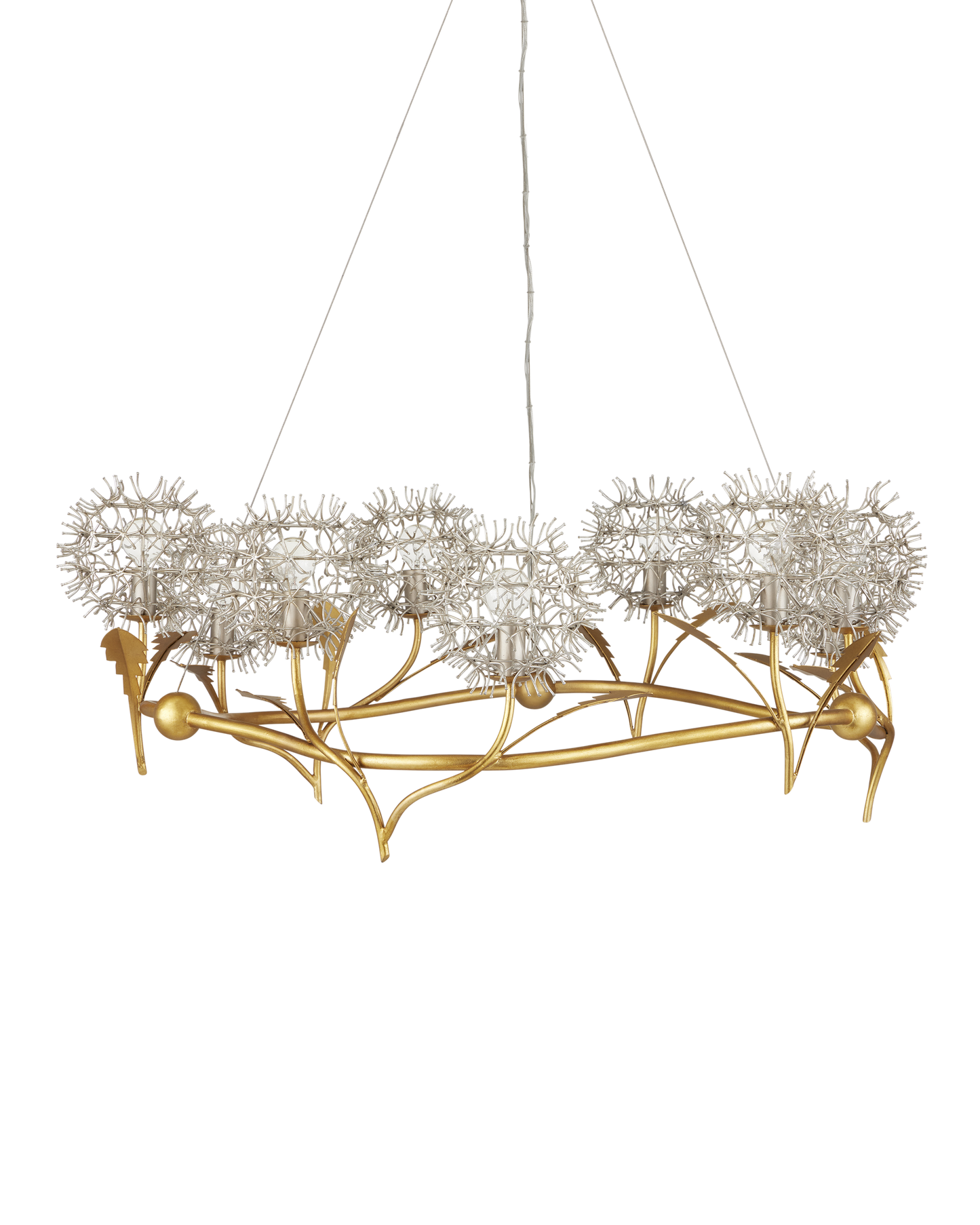 Dandelion Silver & Gold Chandelier