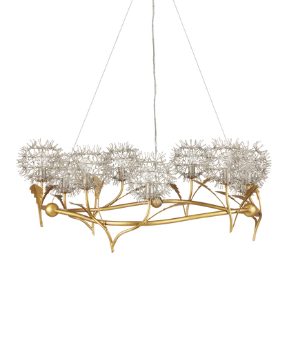 Dandelion Silver & Gold Chandelier