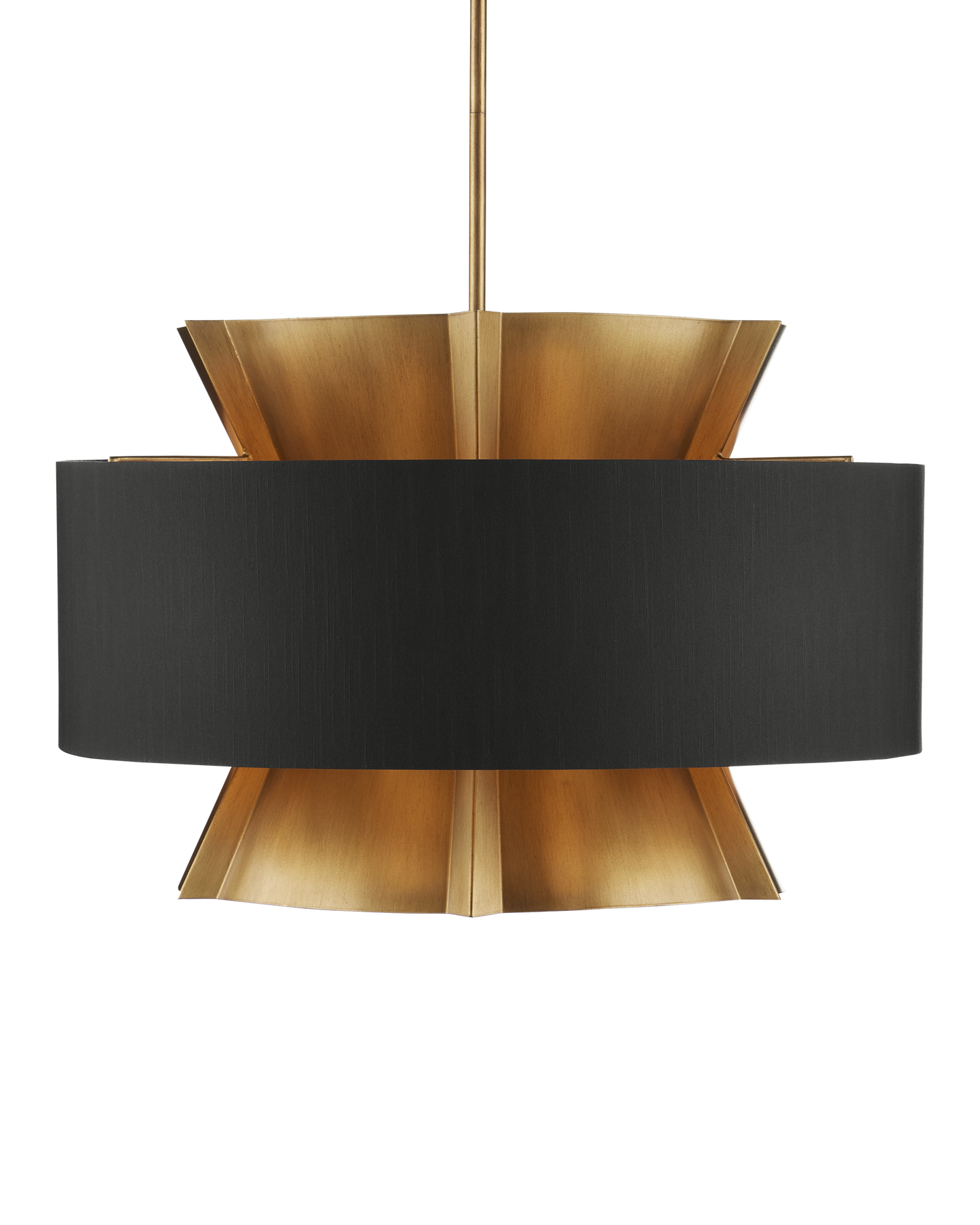Oxenwood Brass & Black Chandelier