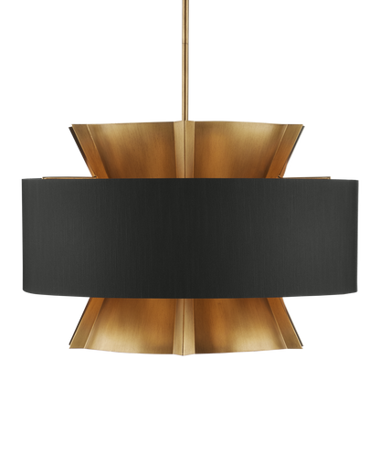 Oxenwood Brass & Black Chandelier