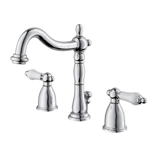 Heritage Widespread Bathroom Faucet in Polished Chrome