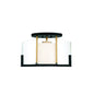 Eaton 1-Light Ceiling Light in Matte Black with Warm Brass Accents Matte Black with Warm Brass Accents