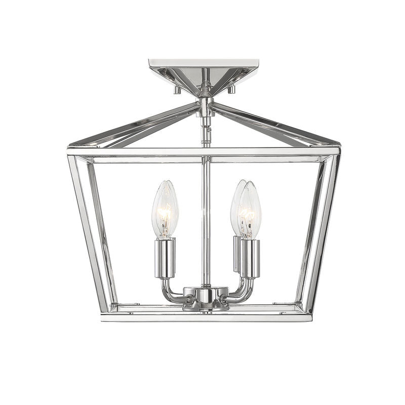 Townsend 4-Light Ceiling Light in Polished Nickel Polished Nickel