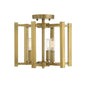 Benson 3-Light Ceiling Light in Warm Brass Warm Brass
