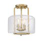 Avalon 3-Light Ceiling Light in Warm Brass Warm Brass