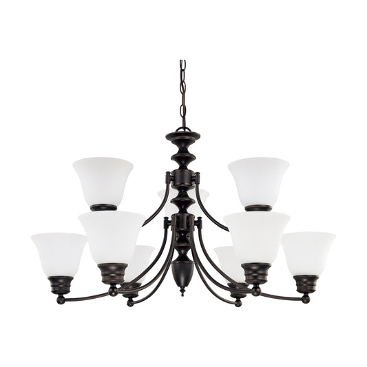 EMPIRE 9 LIGHT 32" CHANDELIER