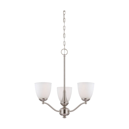 PATTON 3 LIGHT CHANDELIER/UP