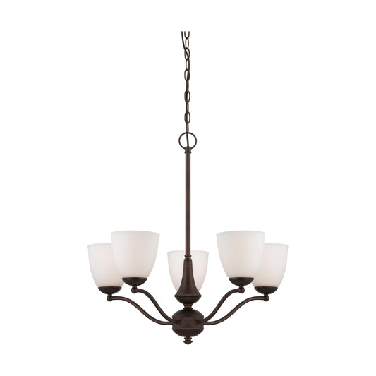 PATTON 5 LIGHT CHANDELIER/UP