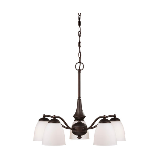 PATTON 5 LIGHT CHANDELIER/DOWN