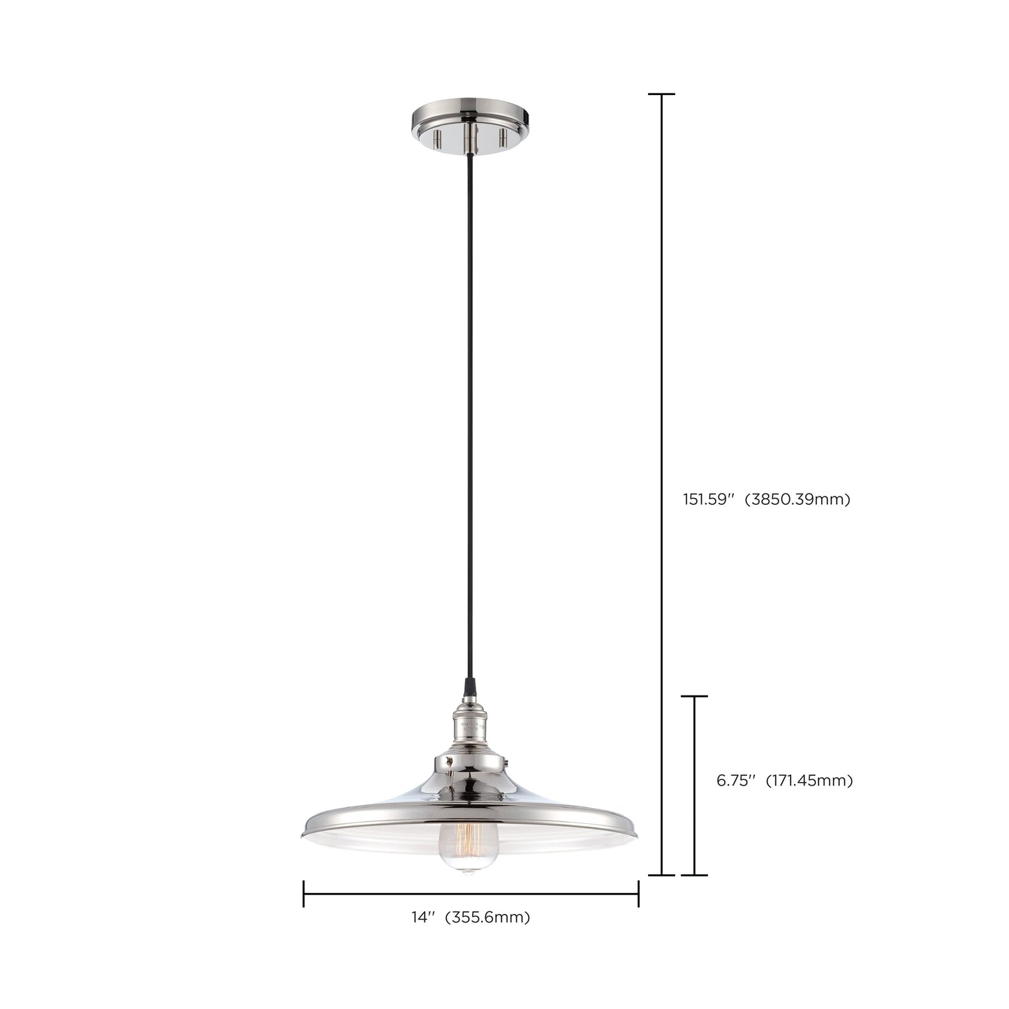 1 LT VINTAGE PENDANT