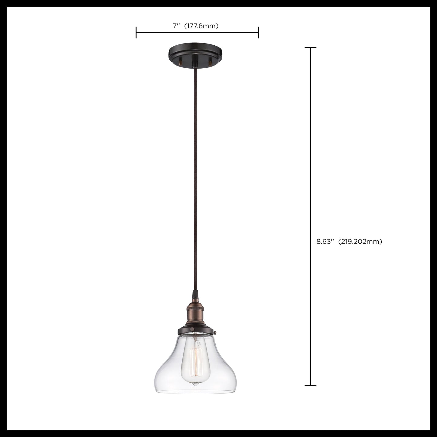 1 LT VINTAGE PENDANT