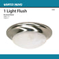 1 LT - 6" BALL FLUSH FIXTURE