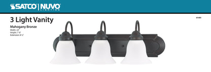 BALLERINA 2 LIGHT 18" VANITY