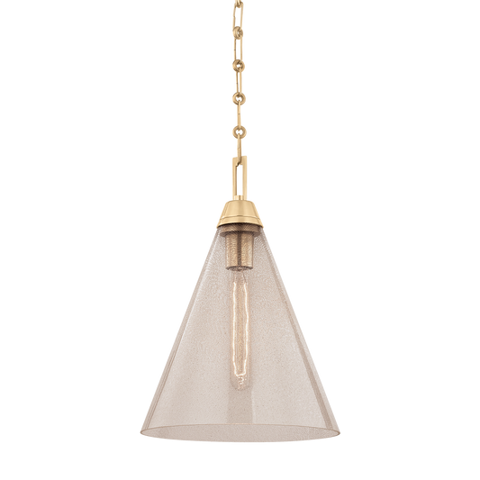 Newbury Pendant with Aged Brass Finish