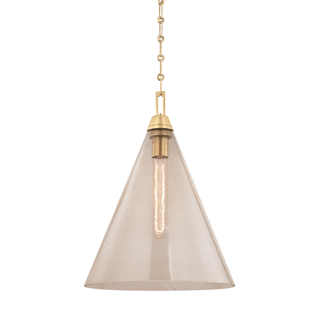 Newbury Pendant with Aged Brass Finish