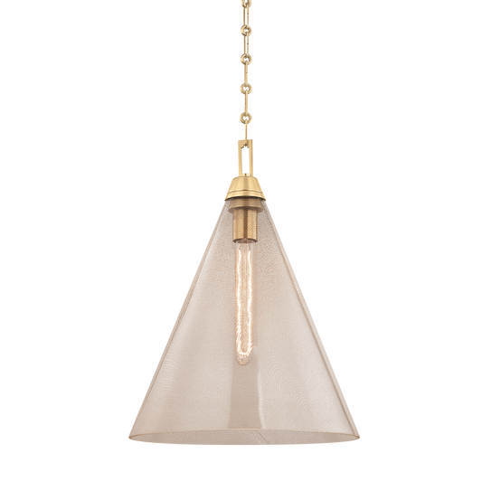 Newbury Pendant with Aged Brass Finish