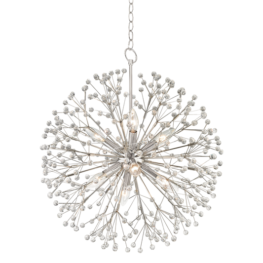 Dunkirk Chandelier with Polished Nickel Finish