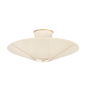 SALISBURY MILLS Semi Flush with Gold Leaf Finish
