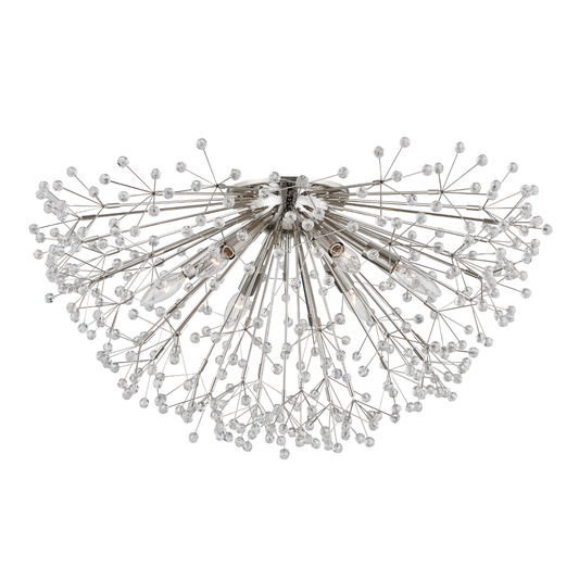 Dunkirk Semi Flush with Polished Nickel Finish