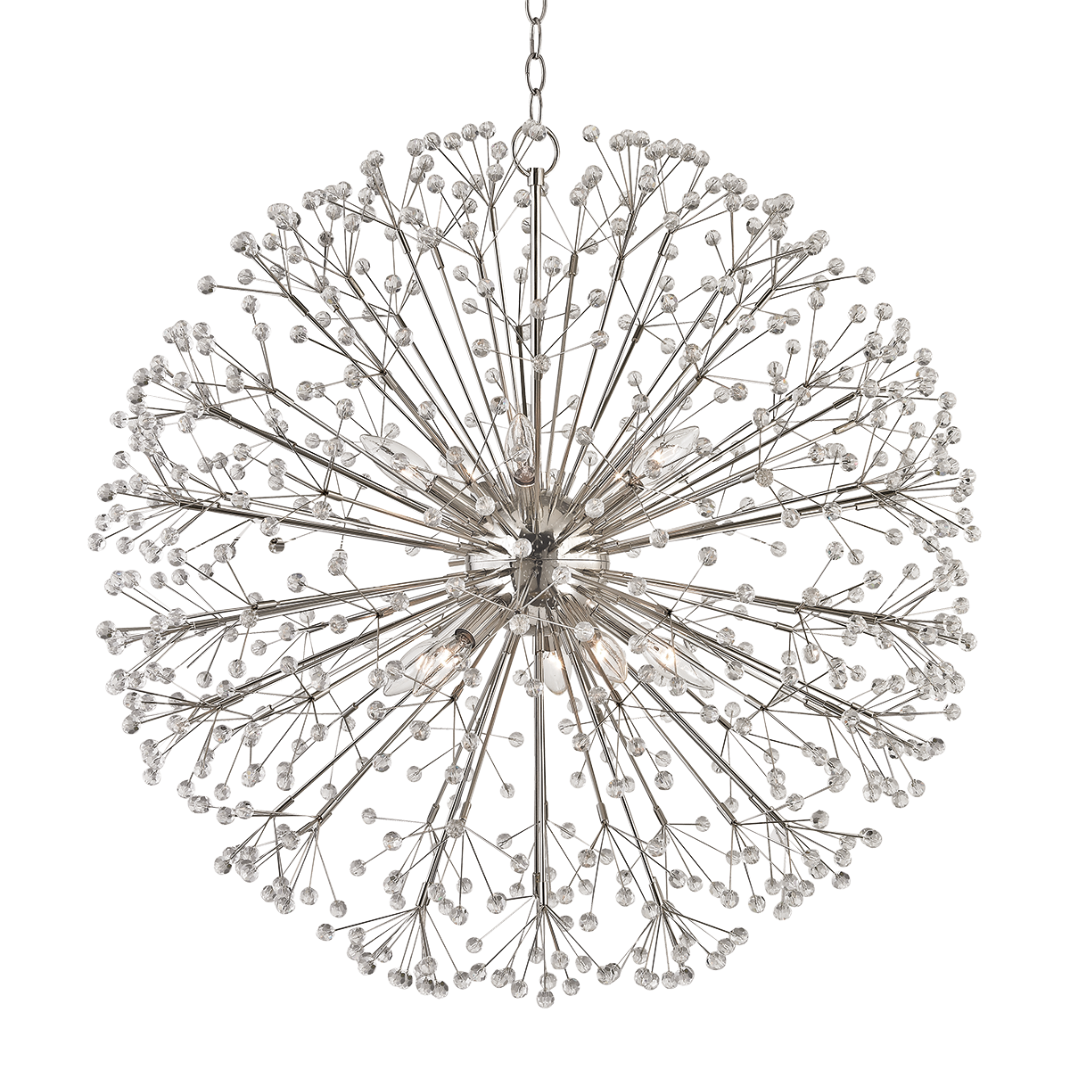 Dunkirk Chandelier with Polished Nickel Finish