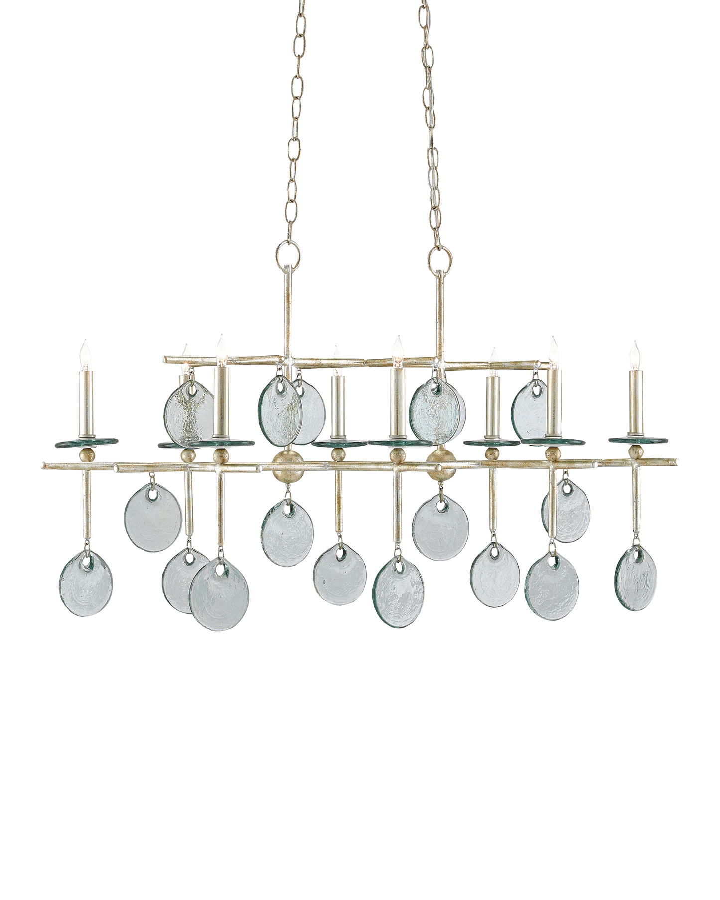 Sethos Silver Rectangular Chandelier