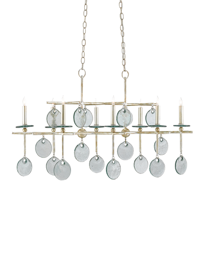 Sethos Silver Rectangular Chandelier