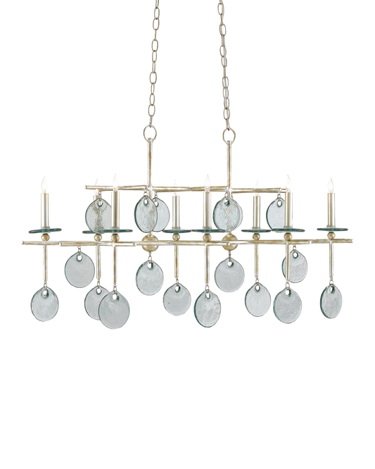 Sethos Silver Rectangular Chandelier
