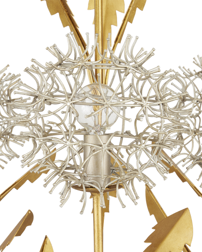 Dandelion Silver & Gold Pendant