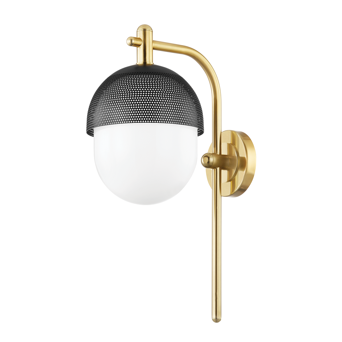 Nyack Wall Sconce with Aged Brass/black Finish