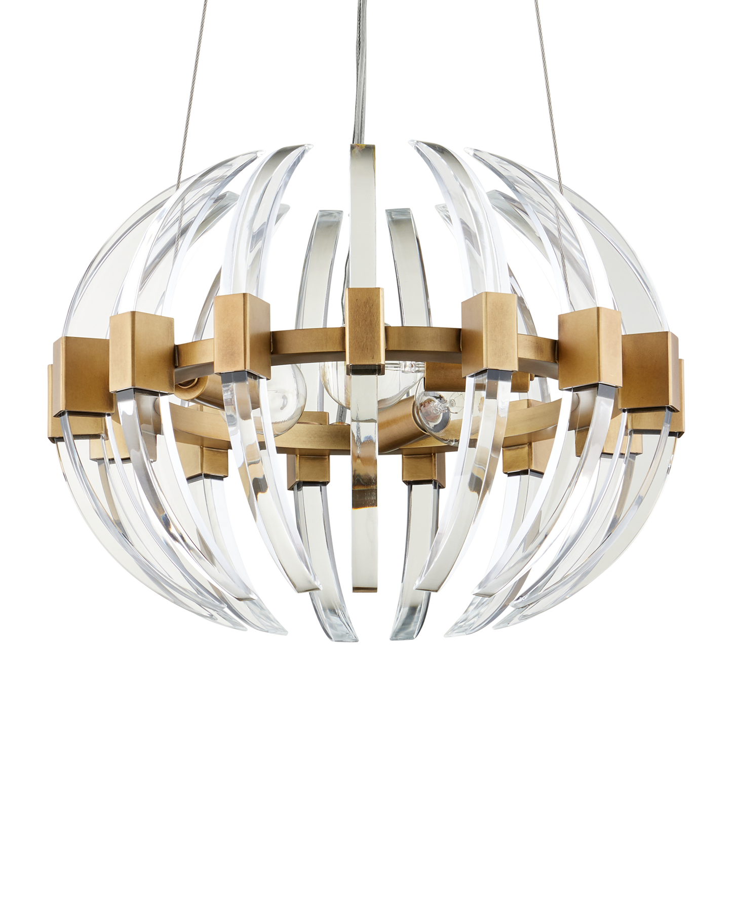 Coquette Small Brass Chandelier