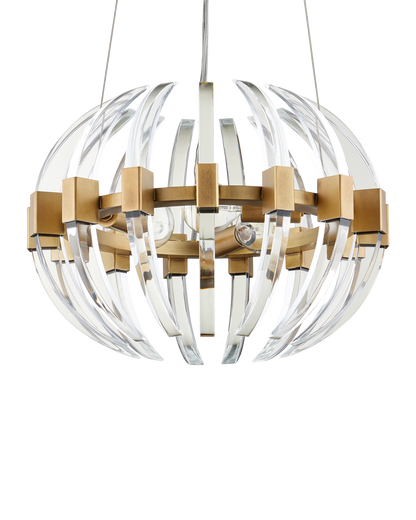 Coquette Small Brass Chandelier