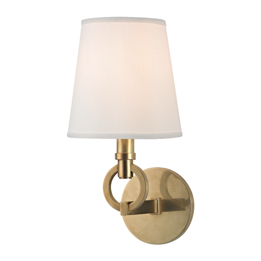 Malibu Wall Sconce with Aged Brass Finish