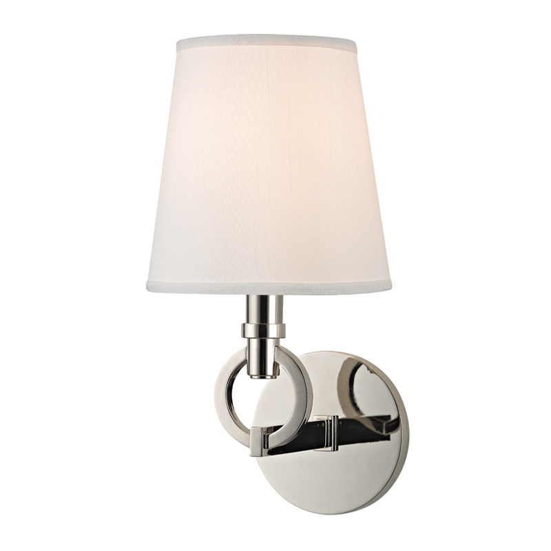 Malibu Wall Sconce with Polished Nickel Finish